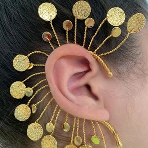 HANDMADE EAR CUFF - BATHED IN 24K GOLD